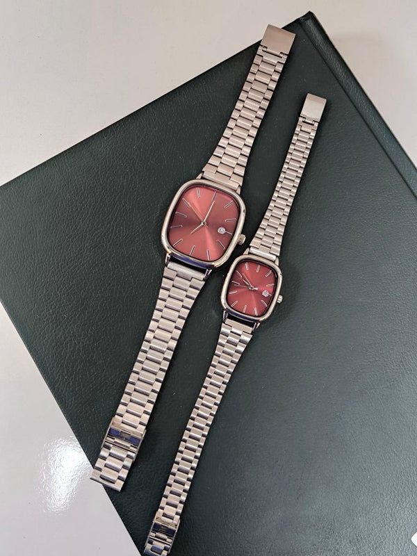 Çelik Bay & Bayan Çift Saati